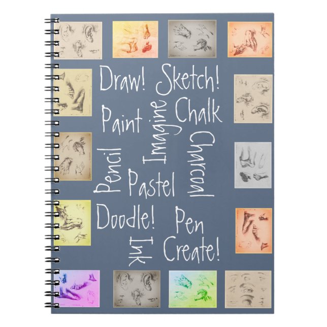 Draw, Paint, Sketch and antique studies Notebook (Front)