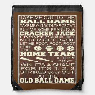 Draw String Back Pack/Baseball Drawstring Bag