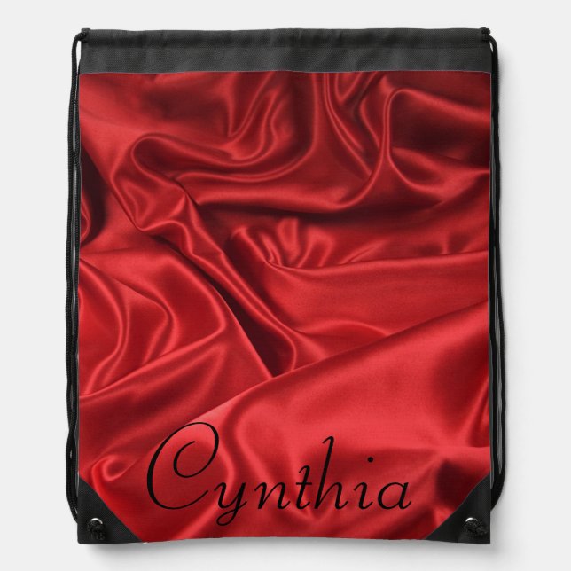 Draw String Back Pack Print/Personalized Drawstring Bag (Front)