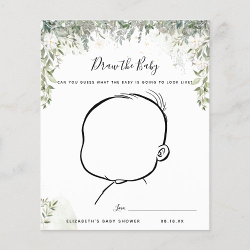Draw the Baby | Baby Shower Game