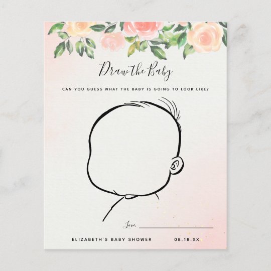 Draw the Baby Baby Shower Game