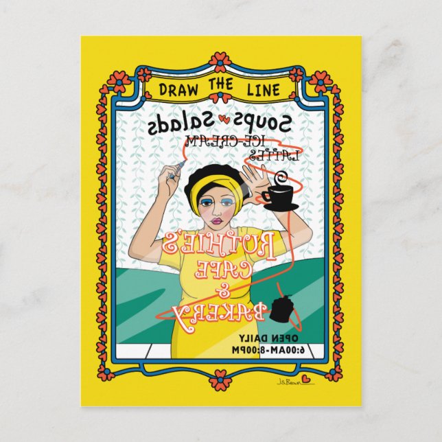 Draw the Line_B_ Postcard (Front)