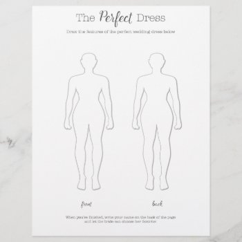 Draw The Perfect Dress Game by LaurEvansDesign at Zazzle