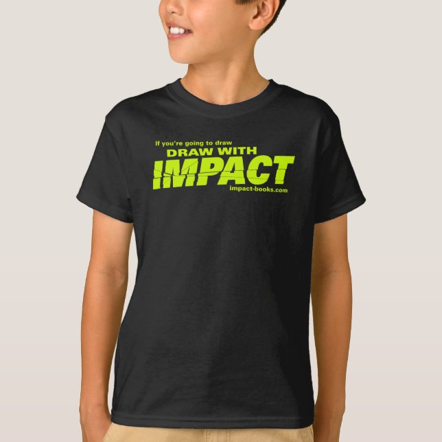 Draw with Impact kids tshirt-dark T-Shirt (Front)