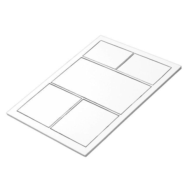 Draw Your Own Comics | Comic Book Blank Pages Notepad (Angled)