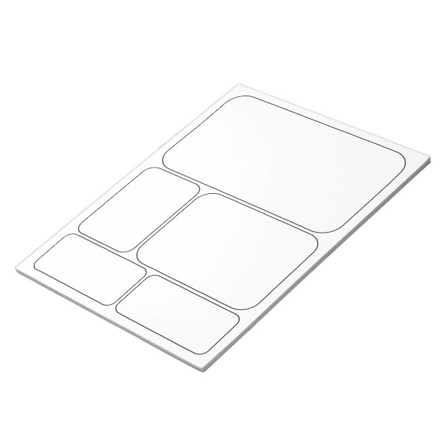 Draw Your Own Comics Story Blank Templates Notepad (Angled)