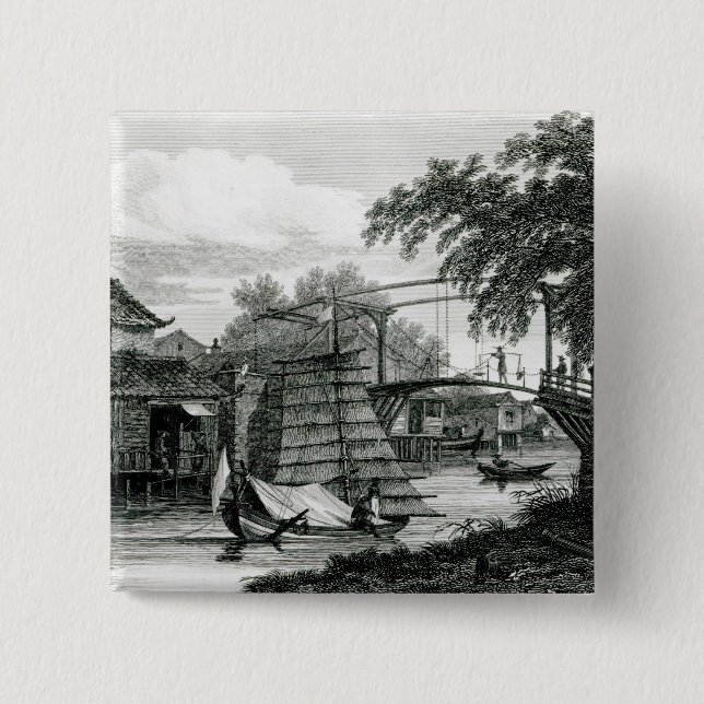 Drawbridge at Malacca, engraved by George Cooke Button (Front)