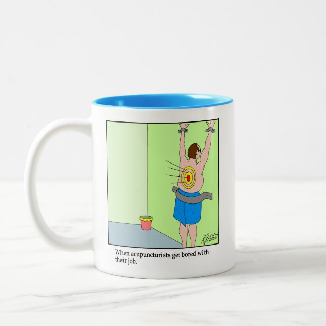 Drawing a Blank - Acupuncturist - Customize it Two-Tone Coffee Mug (Left)
