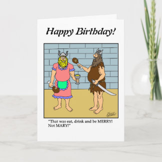 Drawing a Blank - Eat Drink Be Merry- Customize it Card