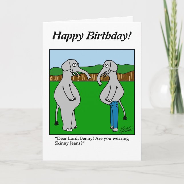 Drawing a Blank - Elephant - Customize it Card (Front)