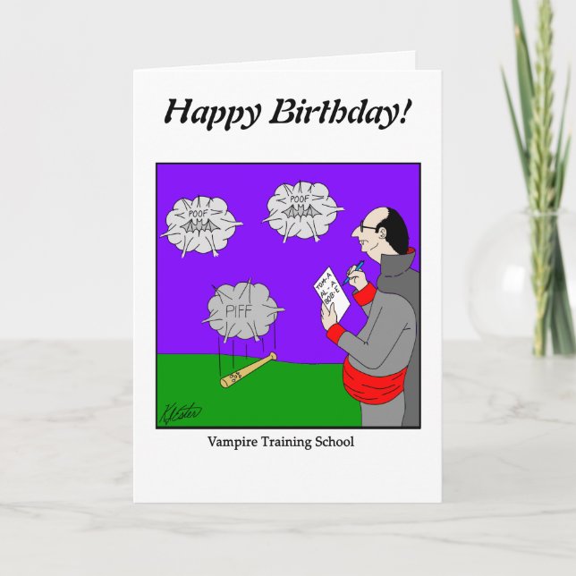 Drawing a Blank - Vampire School - Customize it Card (Front)