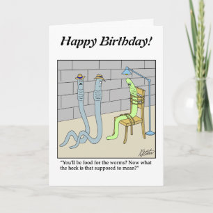 Drawing a Blank - Worm Food - Customize it Card