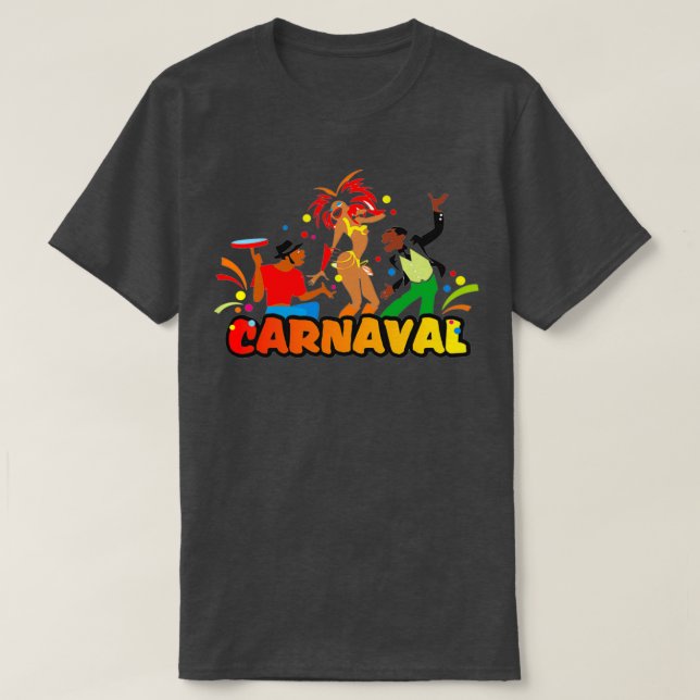 Drawing A Cidade Brazilian Carnival carnival fat t T-Shirt (Design Front)