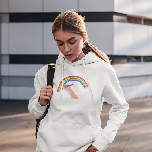 Drawing A Rainbow Hoodie