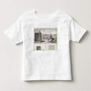 Drawing aids: a basic wooden camera obscura and a toddler t-shirt