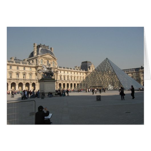 Drawing at The Louvre 2 Cards (Front Horizontal)