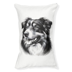 Drawing Australian Shepherd Pet Bed
