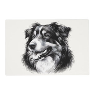 Drawing Australian Shepherd Placemat