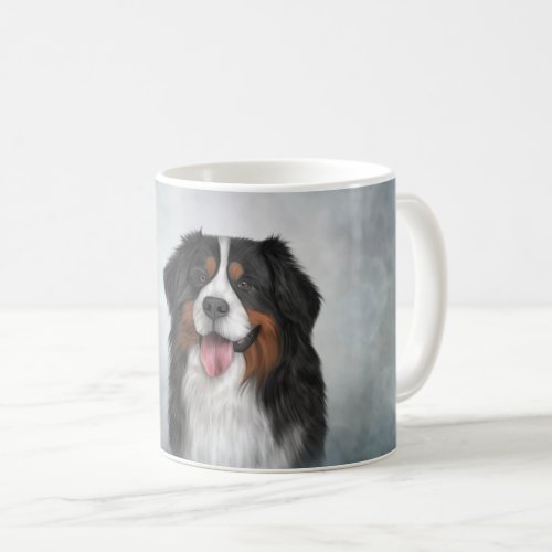 Drawing Bernese Mountain Dog Coffee Mug