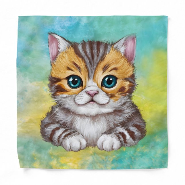Drawing Cat Bandana (Front)