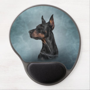 Drawing Doberman dog Gel Mouse Pad