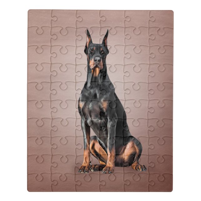 Drawing Doberman dog Jigsaw Puzzle (Puzzle Vertical)