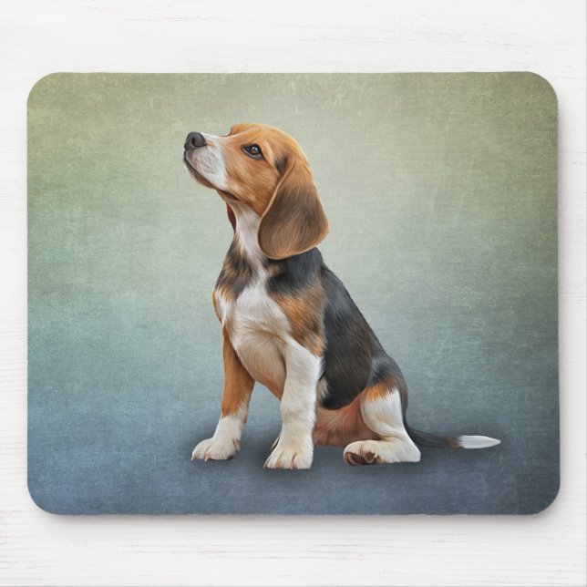 Drawing Dog Beagle 7 Mouse Pad (Front)
