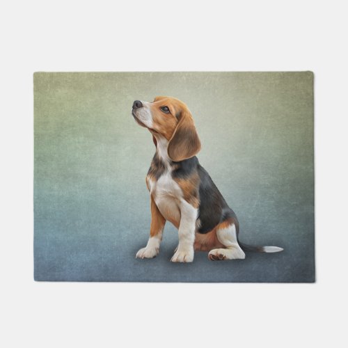 Drawing Dog Beagle Doormat