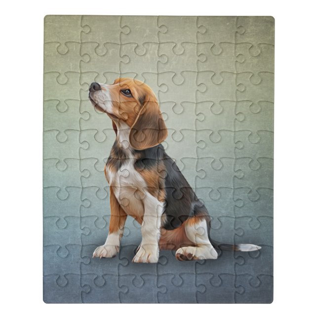 Drawing Dog Beagle Jigsaw Puzzle (Puzzle Vertical)