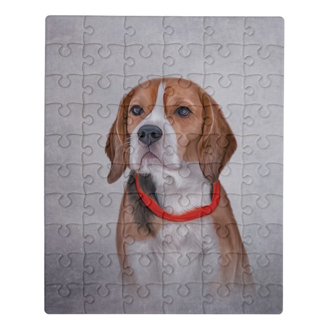 Drawing Dog Beagle Jigsaw Puzzle (Puzzle Vertical)