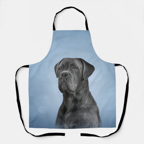 Drawing dog Cane Corso _ Italian Mastiff Apron