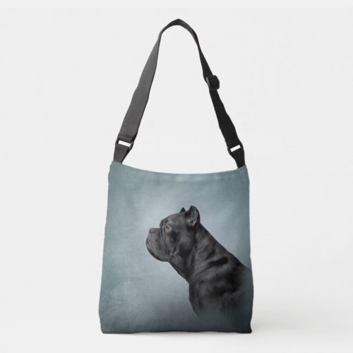 Drawing dog Cane Corso _ Italian Mastiff Crossbody Bag