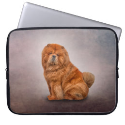 Drawing dog chow chow laptop sleeve