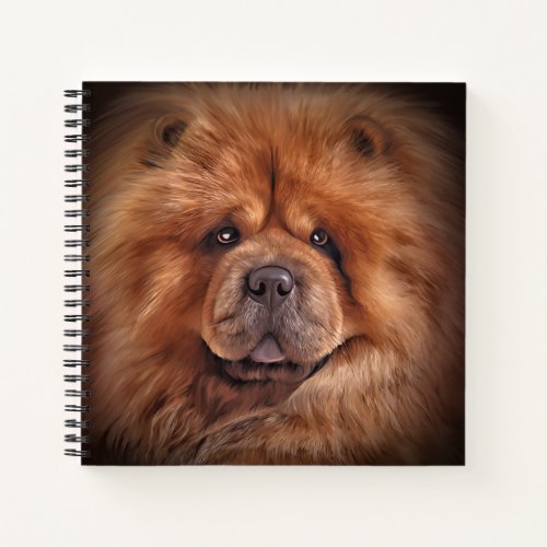 Drawing dog chow chow notebook