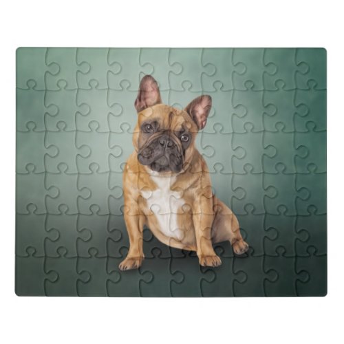 Drawing dog French Bulldog Jigsaw Puzzle