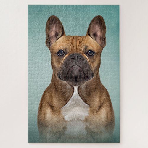 Drawing dog French Bulldog Jigsaw Puzzle