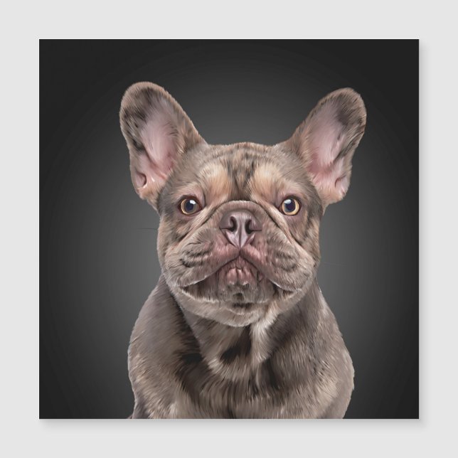 Drawing dog French Bulldog Notepad Throw Pillow (Front)