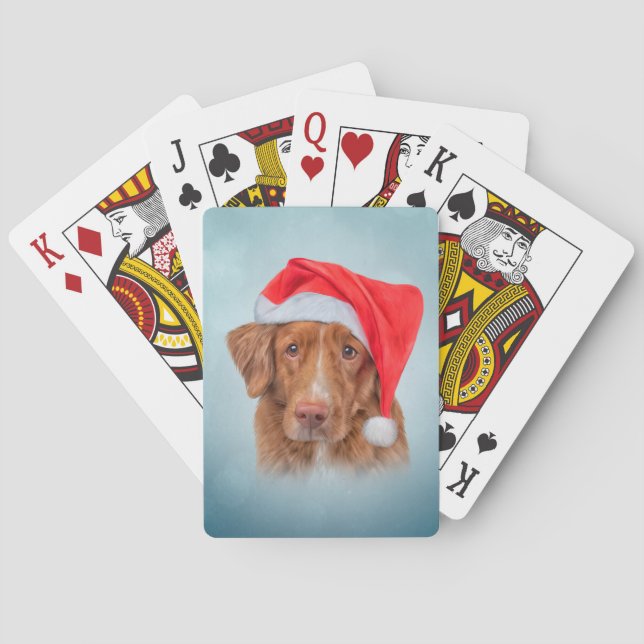 Drawing Dog Nova Scotia Duck Tolling 20 Poker Cards (Back)
