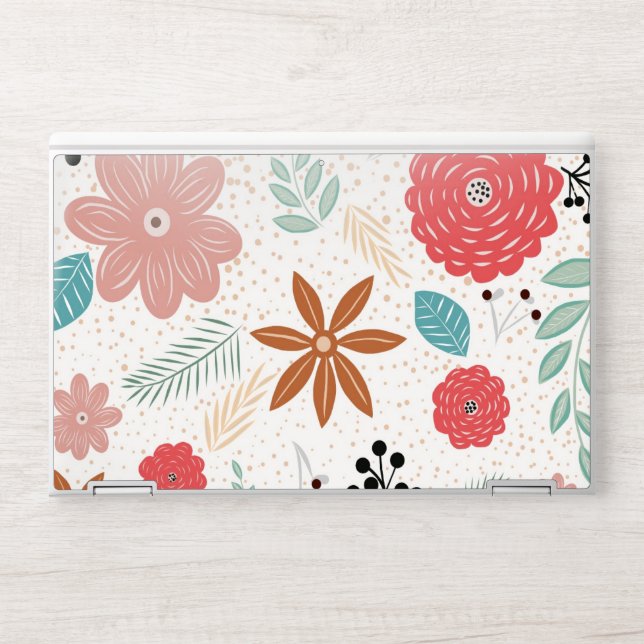 Drawing flowers HP laptop skin (Front)