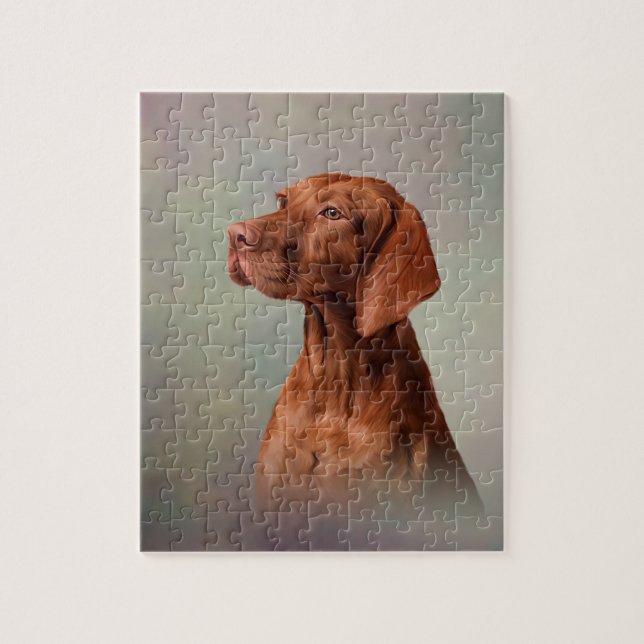 Drawing funny Vizsla Pointer Jigsaw Puzzle (Vertical)