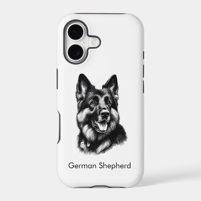Drawing German Shepherd Case-Mate iPhone Case (Back)