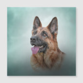 Drawing German Shepherd Dog (Front)