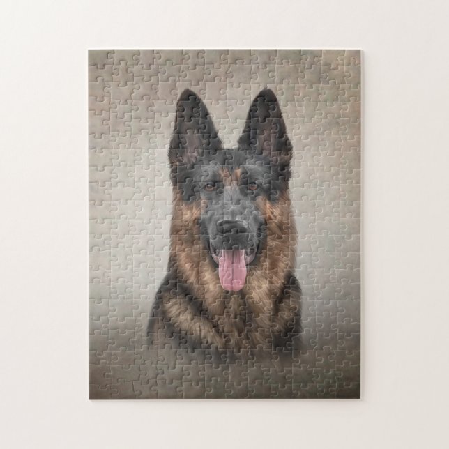 Drawing German Shepherd Dog Jigsaw Puzzle (Vertical)