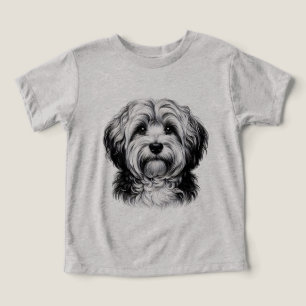Drawing Havanese Dog Toddler T-shirt
