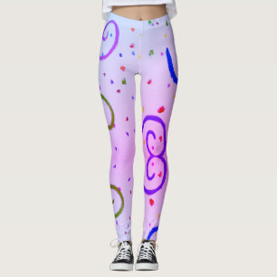 Drawing image of many colors leggings