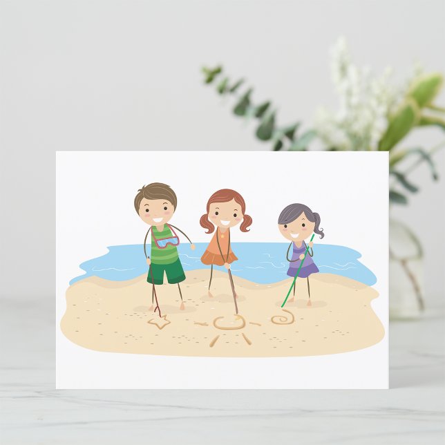 Drawing In The Sand Invitations (Creator Uploaded)