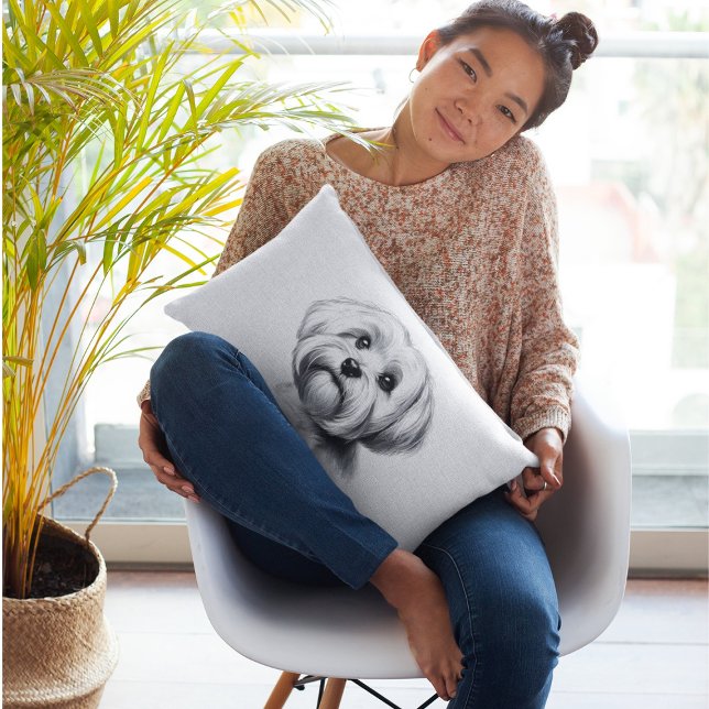 Drawing Maltese Dog Pet Bed (Creator Uploaded)