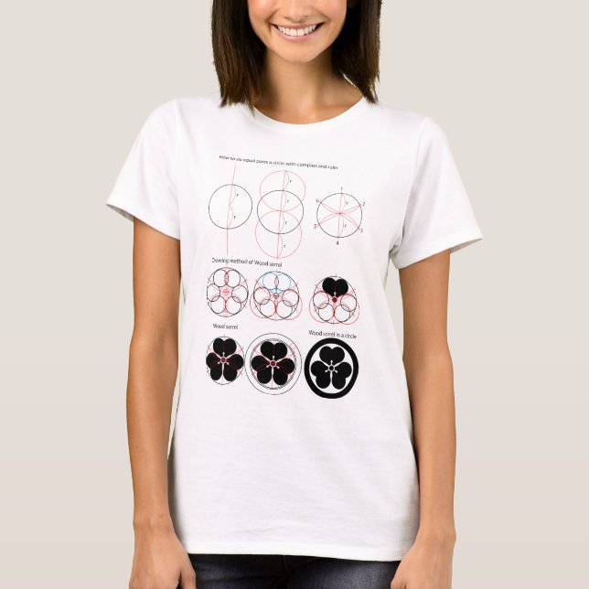 Drawing method of Wood sorrel T-Shirt (Front)