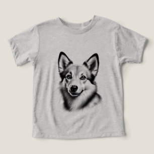 Drawing Norwegian Lundehund Toddler T-shirt