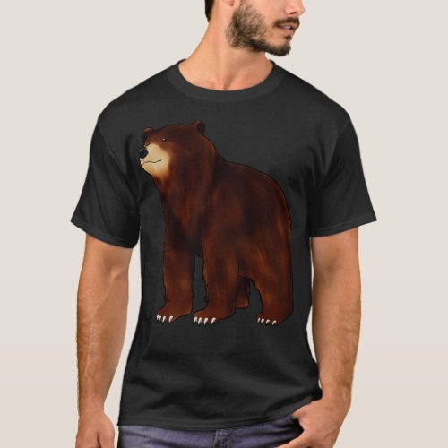 Drawing of a  bear T_Shirt